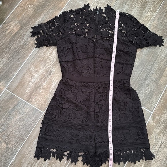 Adelyn Rae Black Lace Romper - Picture 6 of 8